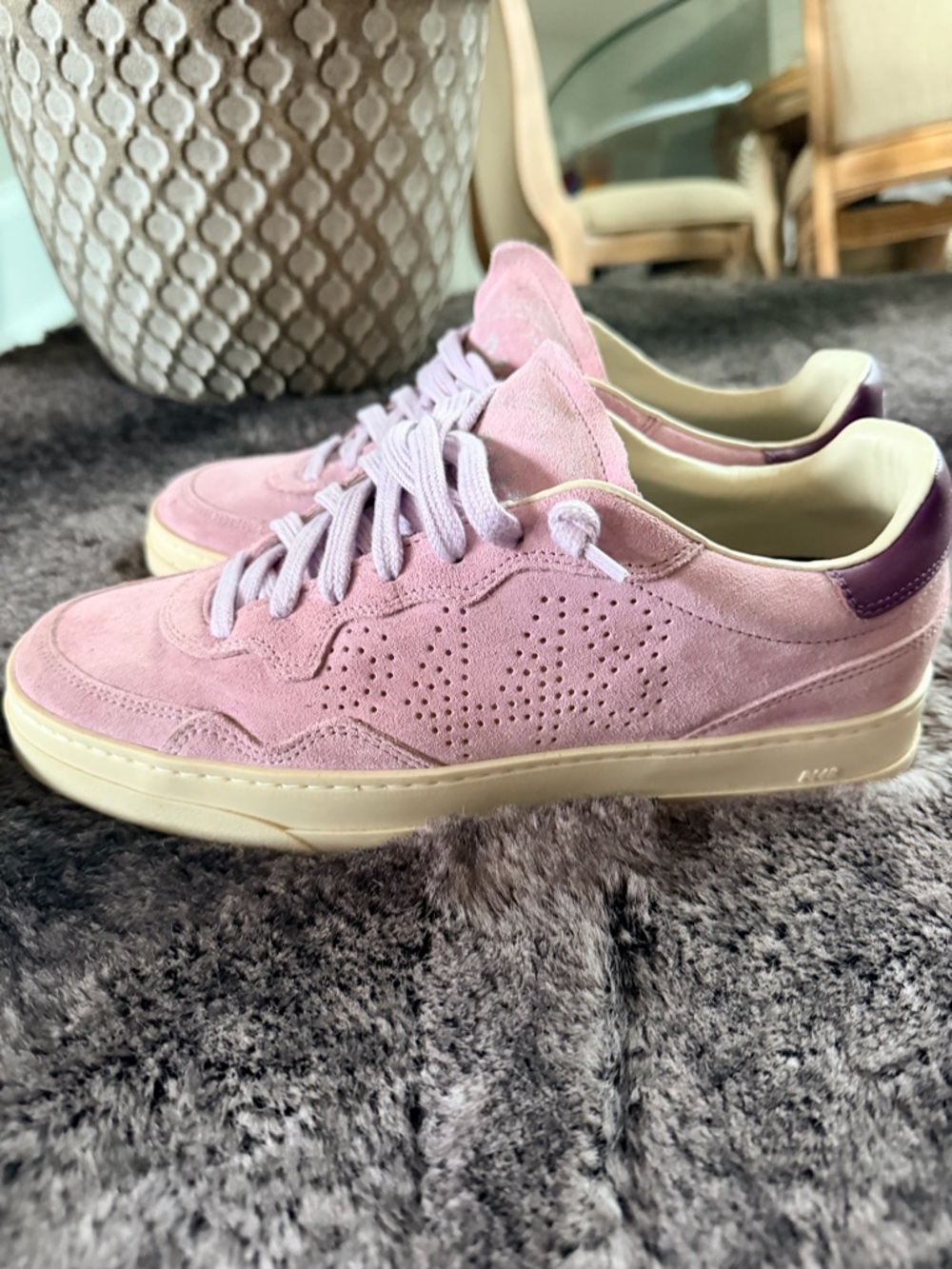P448 purple Suede Sneakers